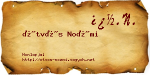Ötvös Noémi névjegykártya